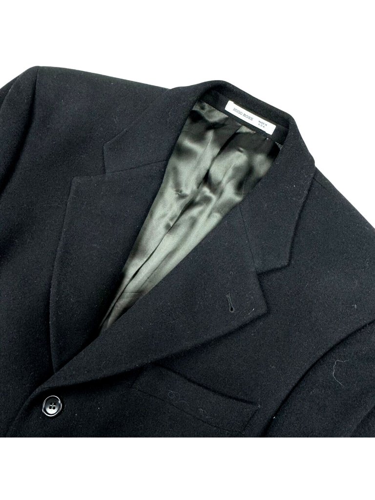 Hugo Boss Men’s Poseidon Wool/Cashmere 3-Button Blazer Black Usa 38s